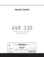 Harman-Kardon AVR-330-Owners-Manual